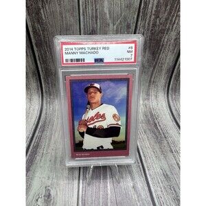 2014 Topps Turkey Red Manny Machado #8 PSA 7 NRMT Baltimore Orioles